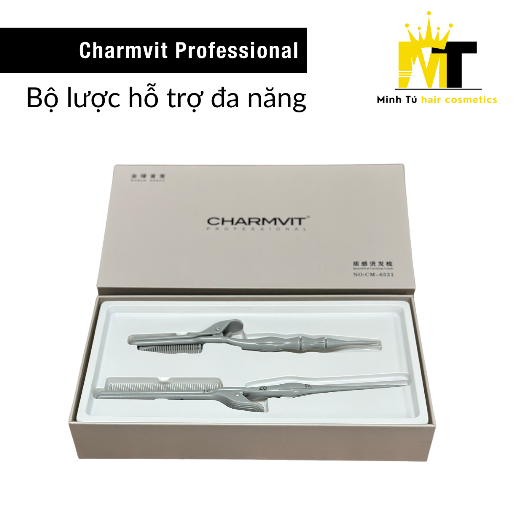 Lược uốn Charmvit chính hãng gồm 2 lược