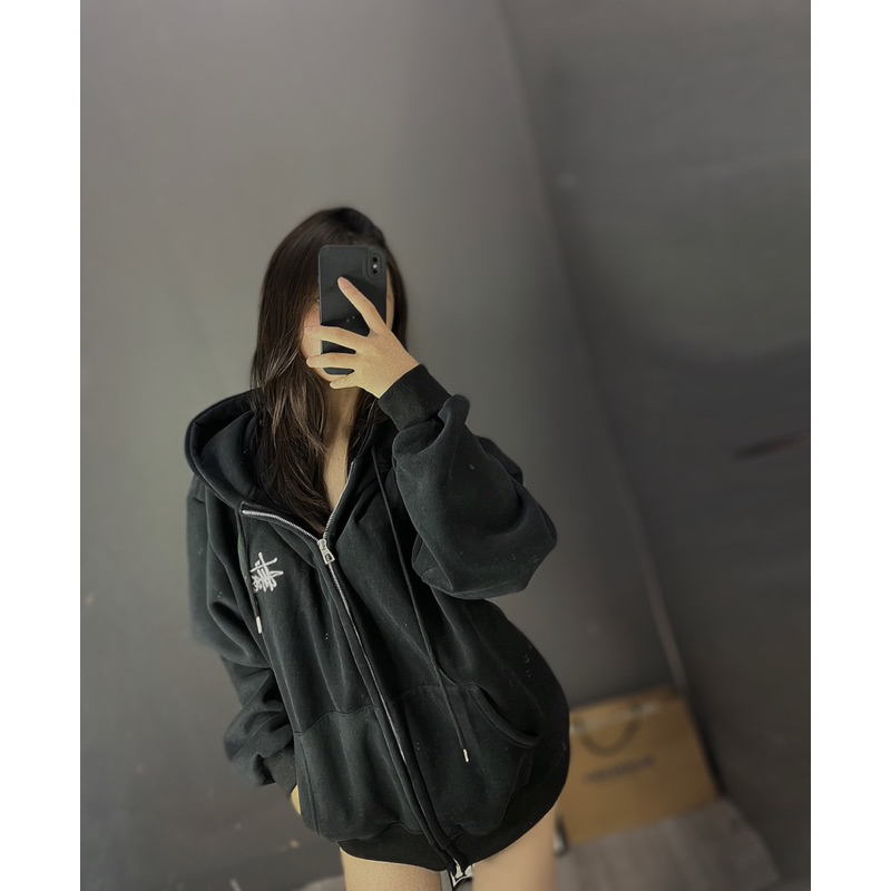 Áo hodie zip