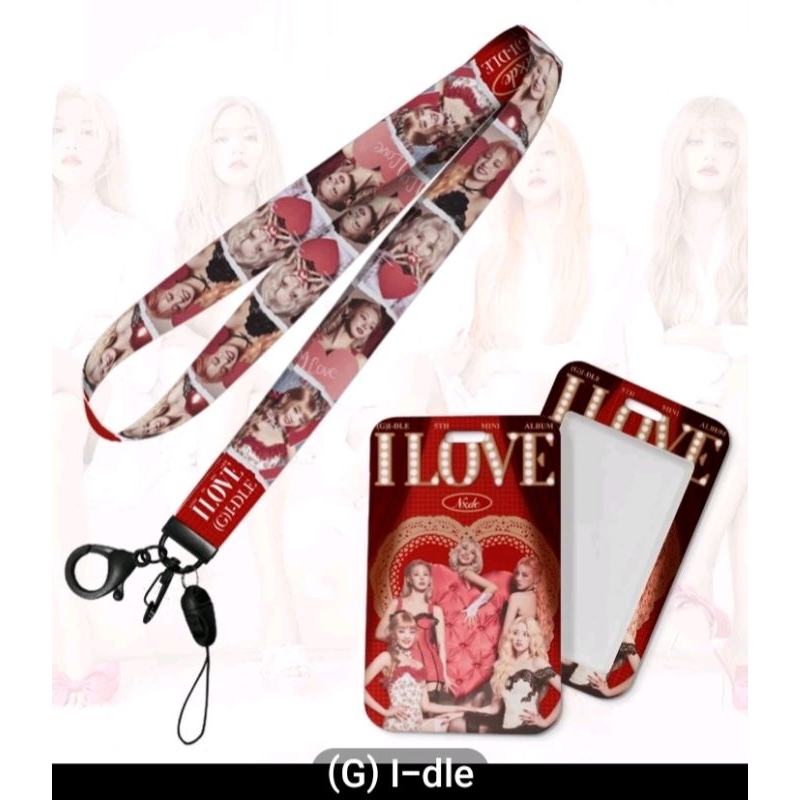 Dây đựng thẻ học sinh/sinh viên/văn phòng hình kpop enhypen,l-DlE, le sserafim,stayc