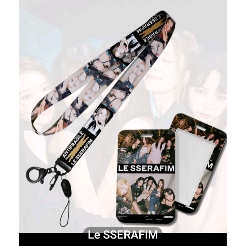 Dây đựng thẻ học sinh/sinh viên/văn phòng hình kpop enhypen,l-DlE, le sserafim,stayc