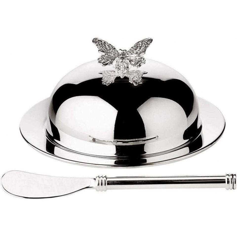 Khay đựng bơ Edzard Butterfly mạ bạc