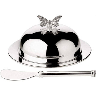 Khay đựng bơ Edzard Butterfly mạ bạc