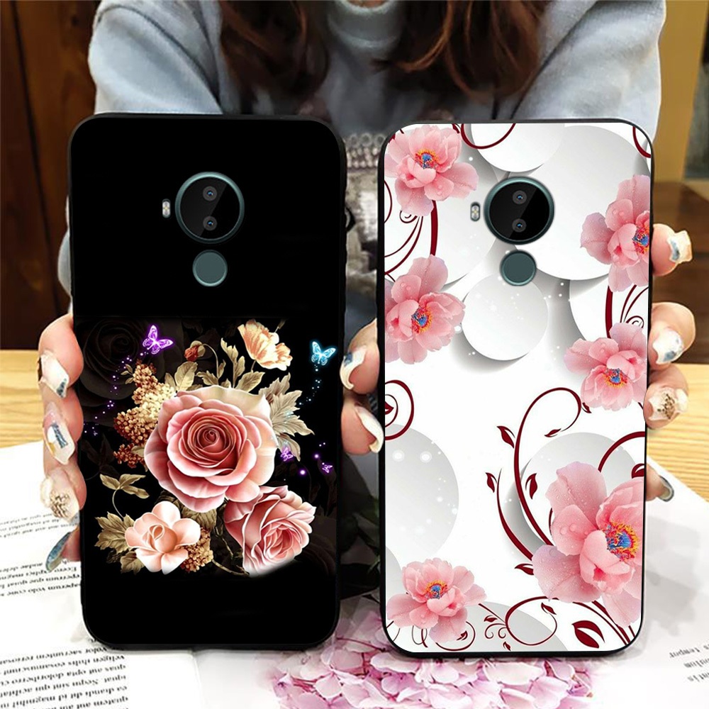 Ốp lưng nokia c20 / nokia c30 in hình hoa ly và các loại hoa