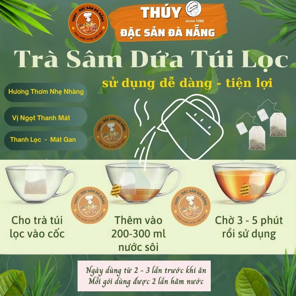 Trà Sâm Dứa Hoa Lài Thượng Hạng chính hiệu Thúy Đặc Sản Đà Nẵng