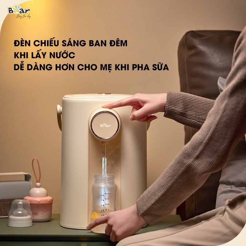 Bình Thuỷ Điện Bear 5L Tự Động  ZDH-H50E1  Khử Clo - Bảo Hành 12 Tháng
