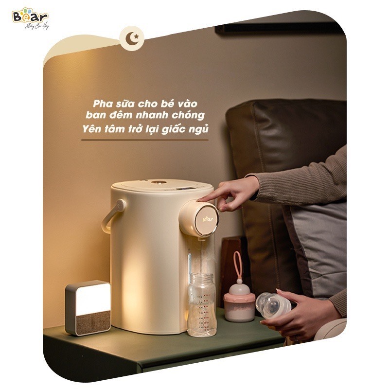 Bình Thuỷ Điện Bear 5L Tự Động  ZDH-H50E1  Khử Clo - Bảo Hành 12 Tháng