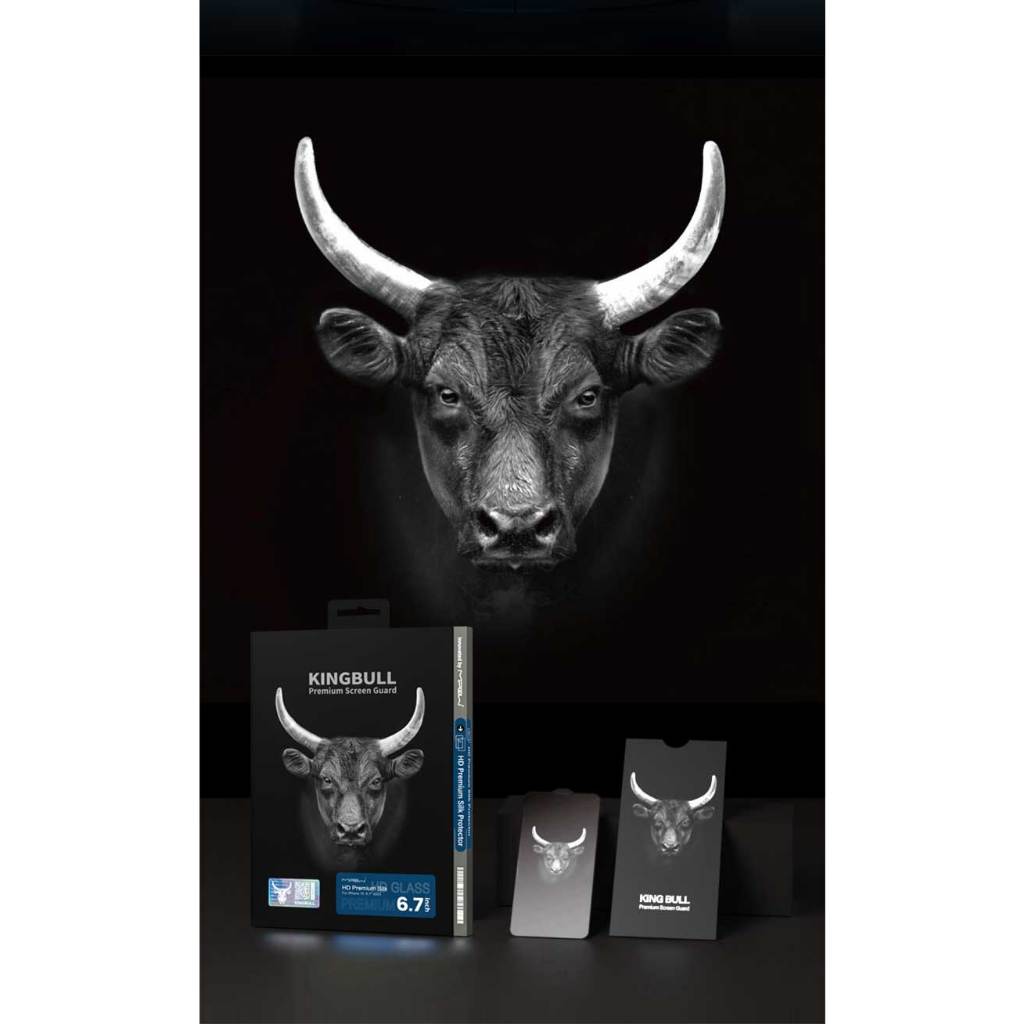 KÍNH CƯỜNG LỰC MIPOW KINGBULL I_PHONE 15 PRO MAX HD PREMIUM SILK PROTECTOR – BJ504-BK