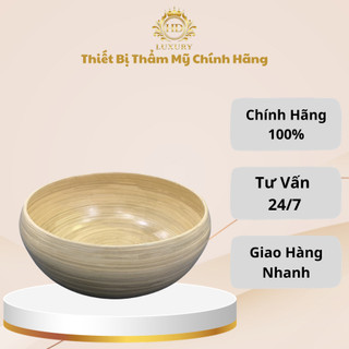Chậu tre ngâm chân tay, làm nail, đựng nước gội spa