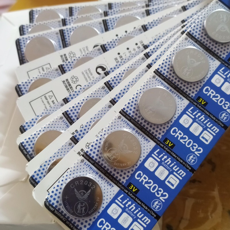 Vỉ 5 viên pin Cmos Lithium CR2032 3V loại tốt dùng cho máy tính Pc, laptop, thiết bị điện tử