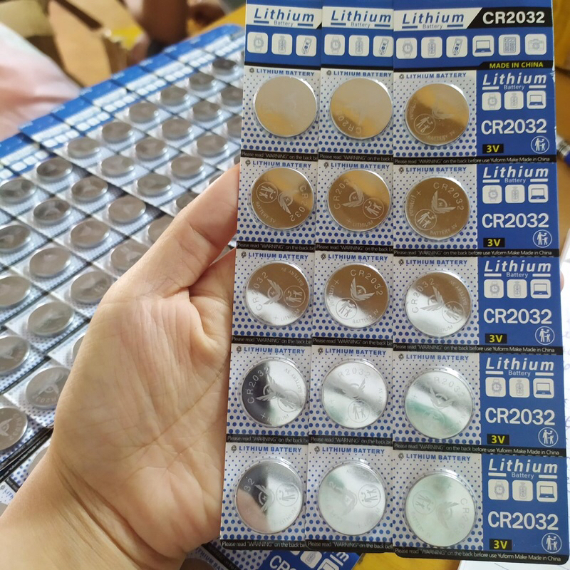 Vỉ 5 viên pin Cmos Lithium CR2032 3V loại tốt dùng cho máy tính Pc, laptop, thiết bị điện tử