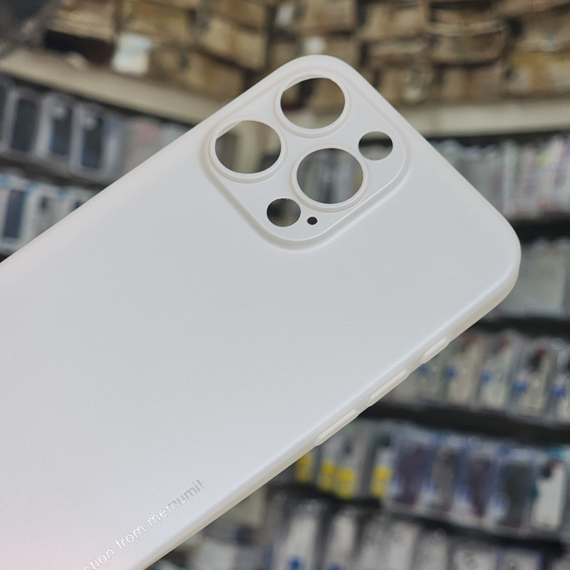 ⚡️CHÍNH HIỆU MEMUMI SIÊU MỎNG BẢO VỆ CAMERA ⚡️ ỐP LƯNG IPHONE 15 | 15 PRO | 15 PLUS | 15 PRO MAX MÀU XÁM NATURAL 0.3MM