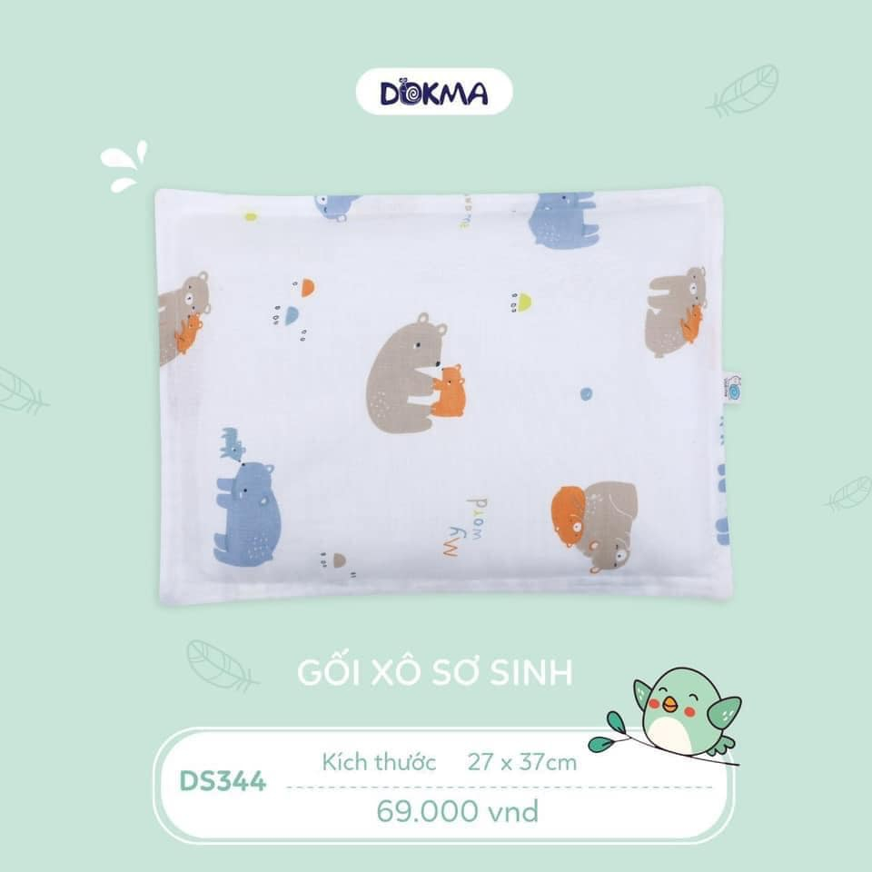 Gối xô Dokma mềm mại, thấm hút mồ hôi cho bé