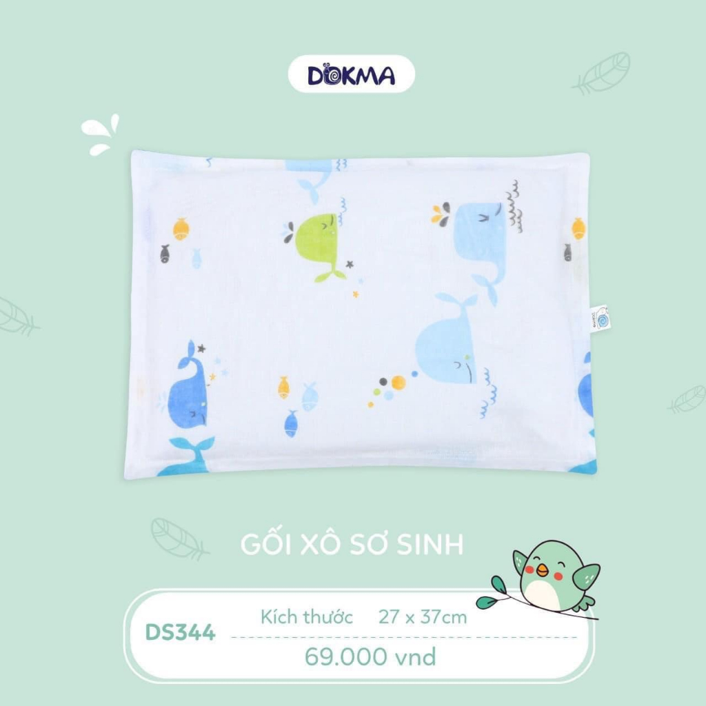 Gối xô Dokma mềm mại, thấm hút mồ hôi cho bé