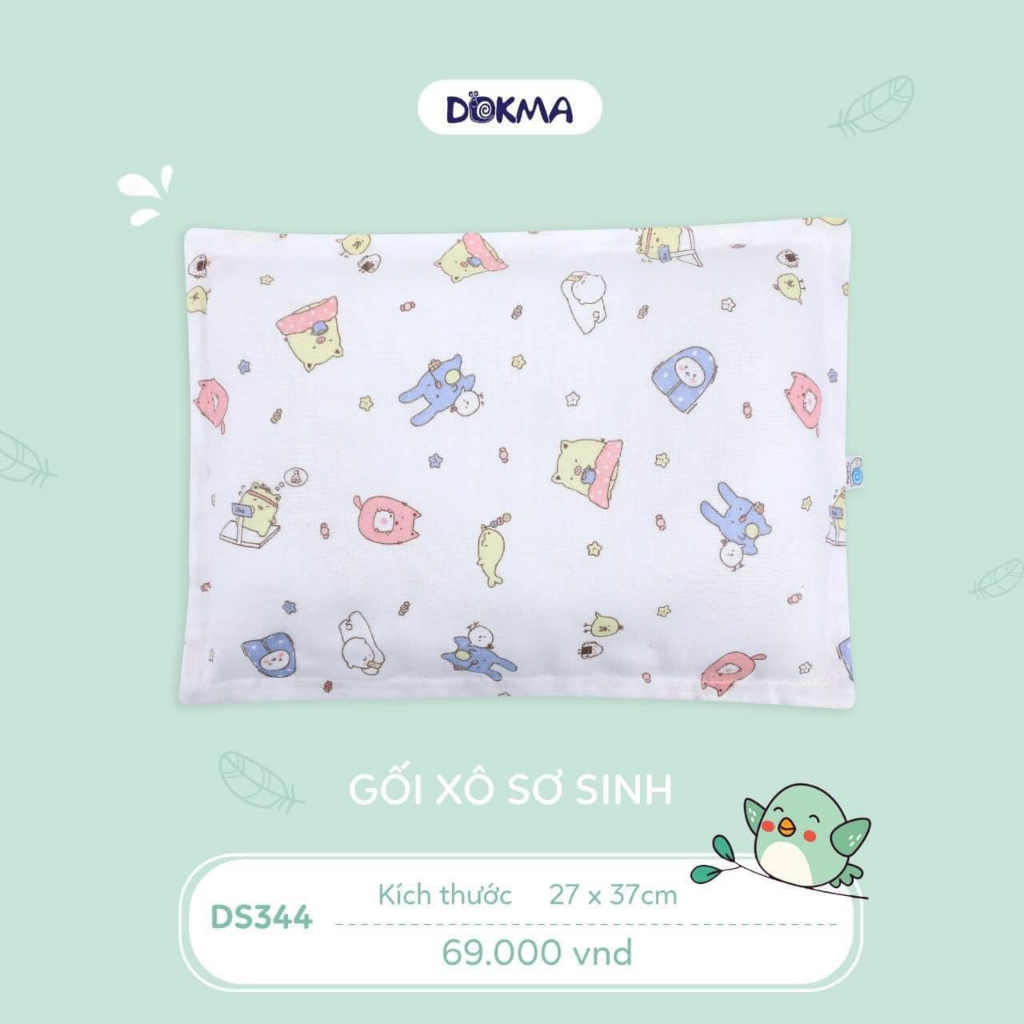 Gối xô Dokma mềm mại, thấm hút mồ hôi cho bé