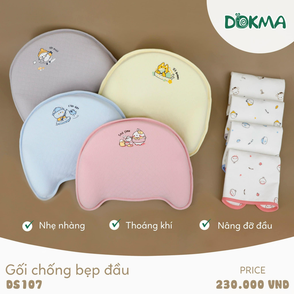 Gối chống méo, bẹp đầu Dokma