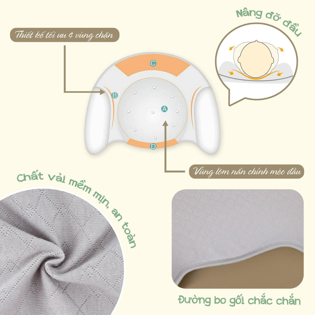Gối chống méo, bẹp đầu Dokma