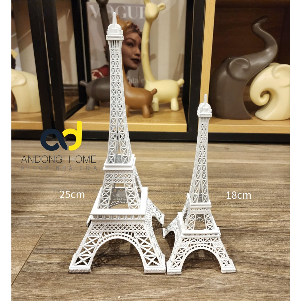 Mô hình tháp Effel nhiều màu 18cm, 25cm, 32cm để bàn kệ tủ trang trí sang trọng