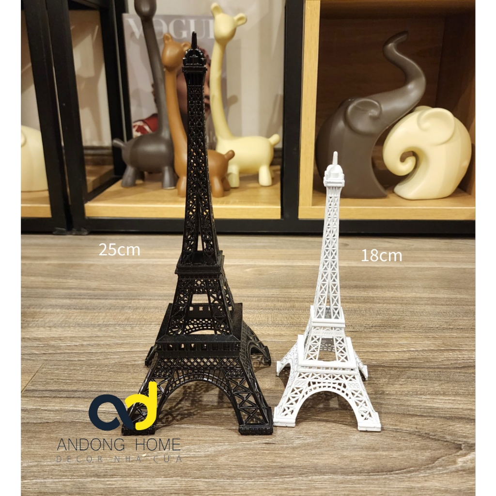 Mô hình tháp Effel nhiều màu 18cm, 25cm, 32cm để bàn kệ tủ trang trí sang trọng