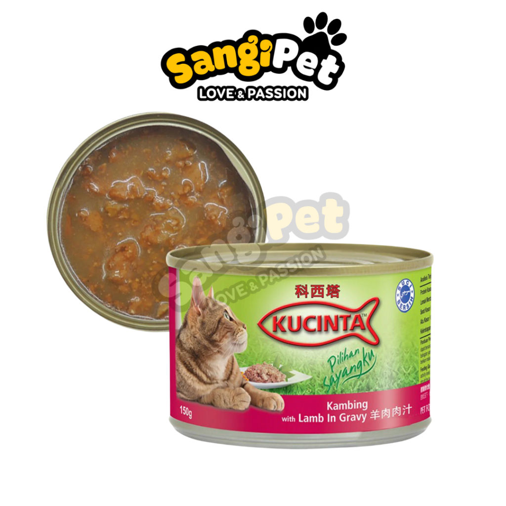 Pate cho mèo Kucinta lon 150g với 4 hương vị