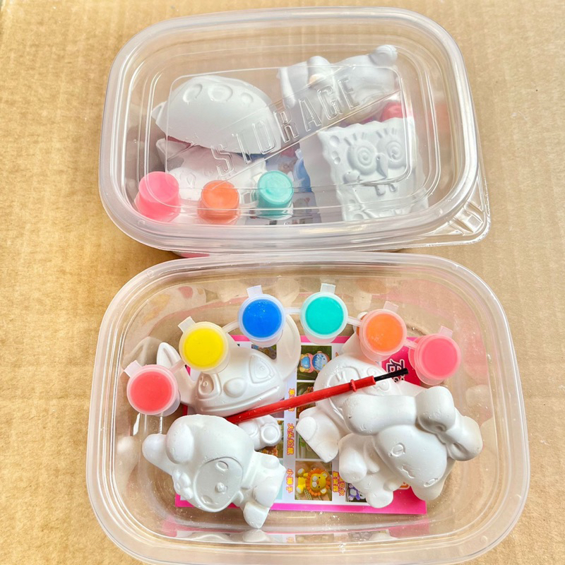 Set tô tượng thạch cao mini kèm màu và cọ