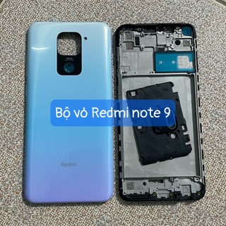 bộ vỏ xương xiaomi Redmi note 9 ,bộ zin kèm khay sim,phím âm lượng,kính camera