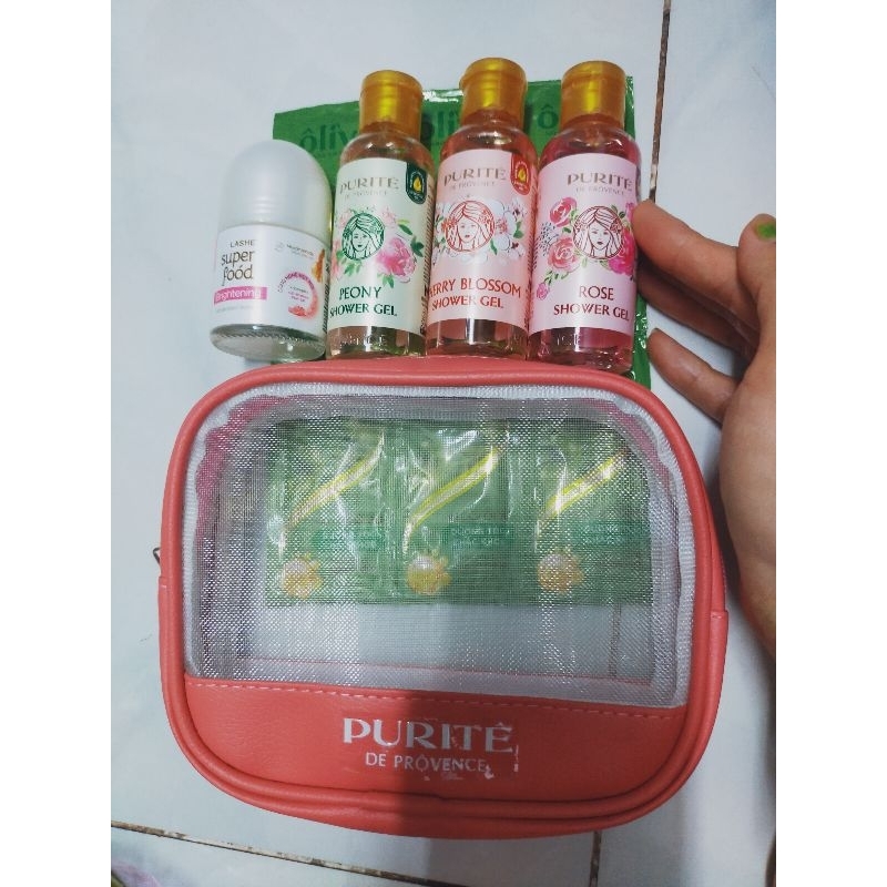 Combo Sữa tắm purite 3 hương +lăn khử mùi 20ml