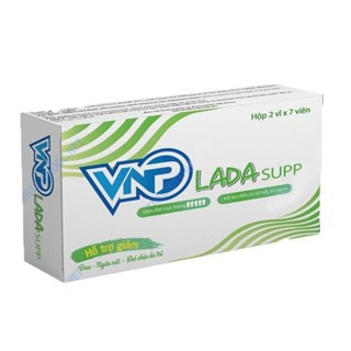 VNP LADA SUPP hộp 14 viên đặt hỗ trợ giảm khó chịu do trĩ