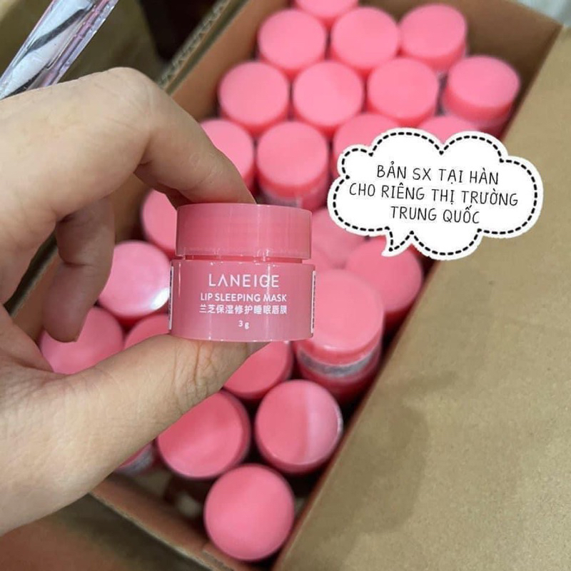 Mặt nạ ngủ ủ môi Laneige cấp ẩm làm mềm môi giúp giảm thâm môi 3g