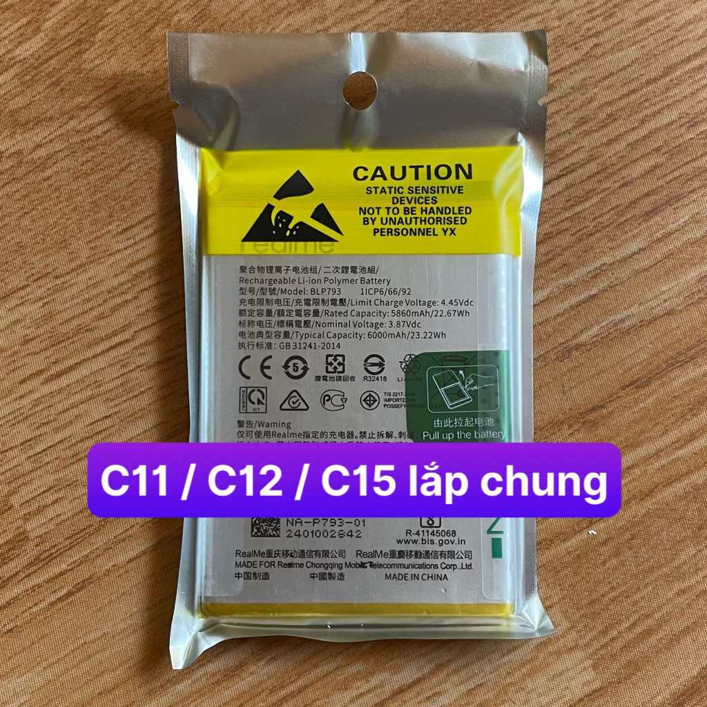 Pin zin Realme C11 / C12 / C15/ Narzo 20 / BLP793