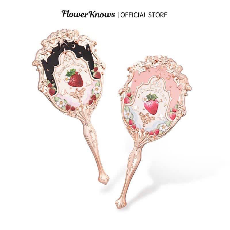 Gương Cầm Tay Trang Điểm FLOWER KNOWS Strawberry Rococo Series