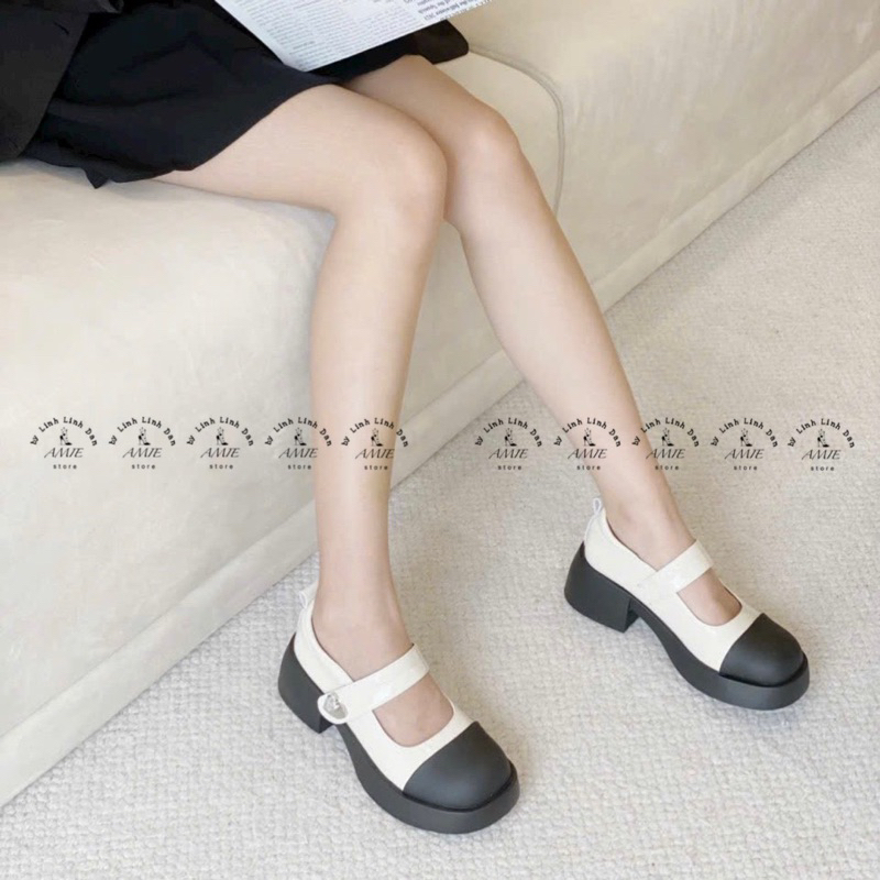 Giày Lolita Mary Jane Vá Mũi