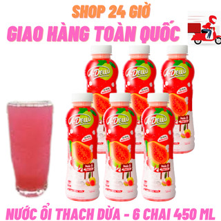 Nước ổi - thạch dừa adew 1 lốc 6 chai