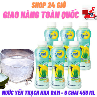 Nước yến đường phèn - thạch nha đam a-dew 1 lốc 6 chai
