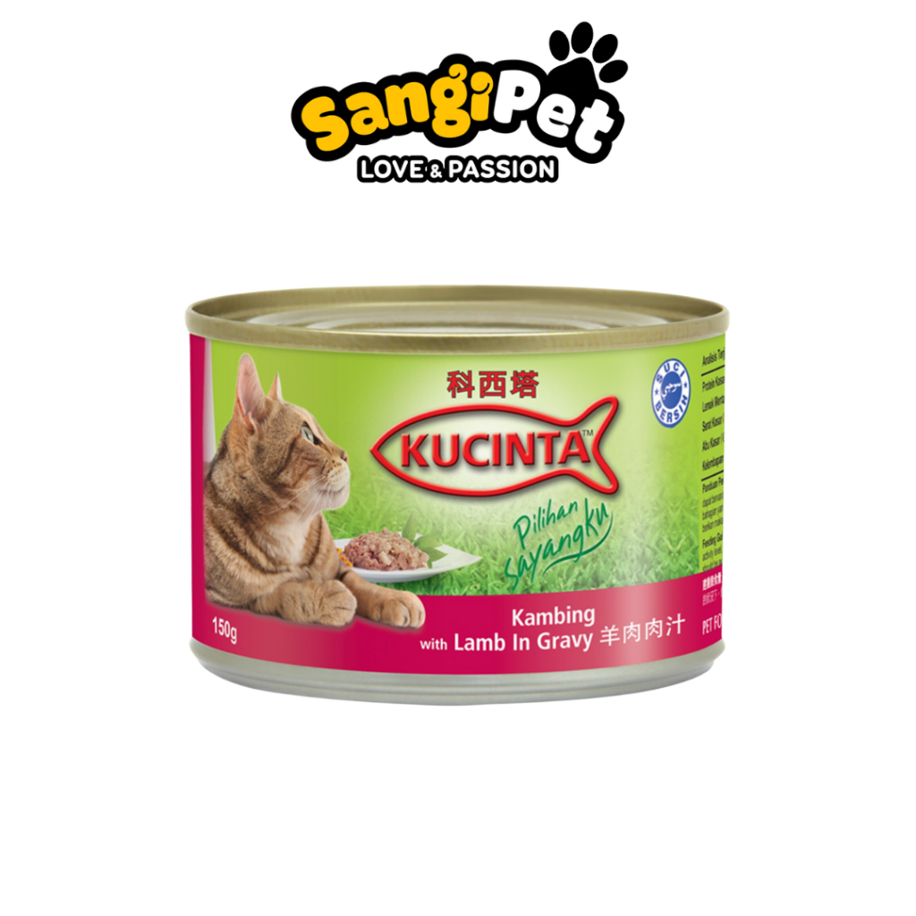 Pate cho mèo Kucinta lon 150g với 4 hương vị