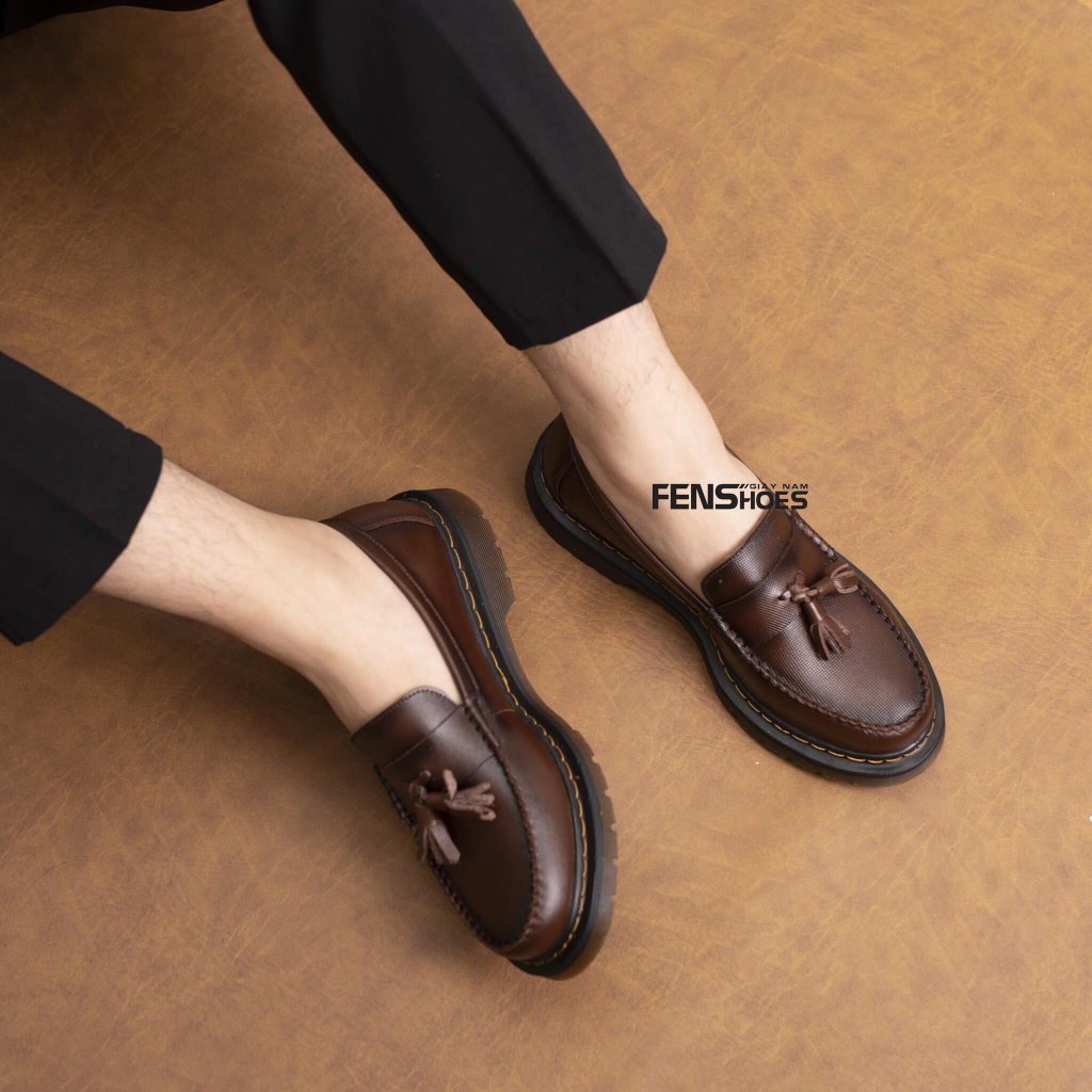 Giày Loafer da bò cao cấp, đế kếp êm chống trượt khuôn độc quyền Bảo hành chính hãng 24 tháng