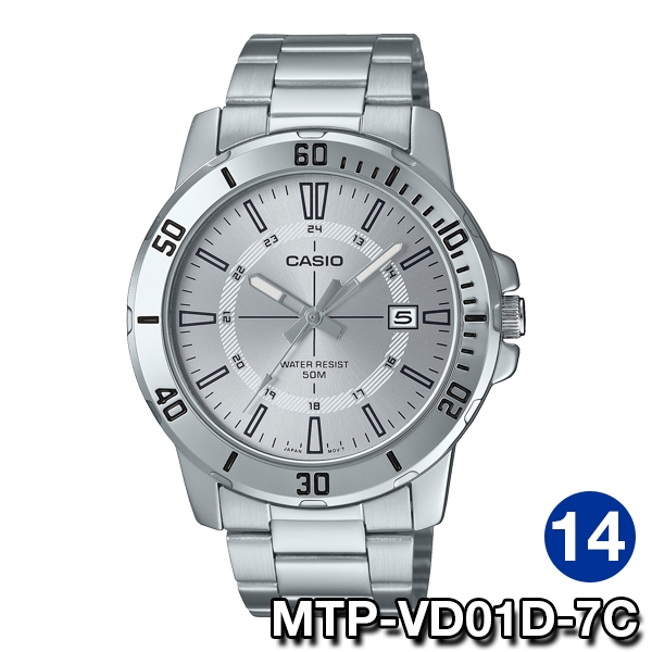 Đồng hồ nam dây kim loại Casio chính hãng MTP-VD01 Series