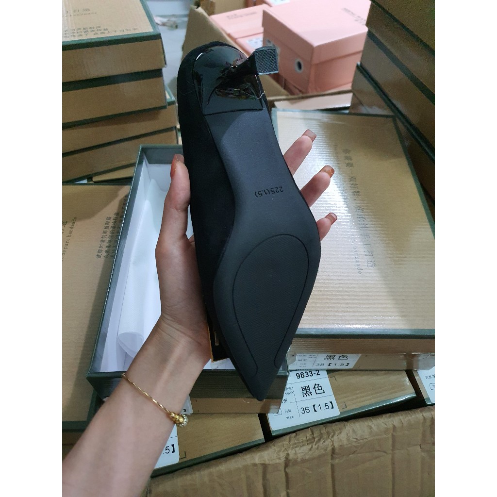 Giày cao gót chều cao 7cm, hàng QC full box fom 1.5 có kèm ảnh thật
