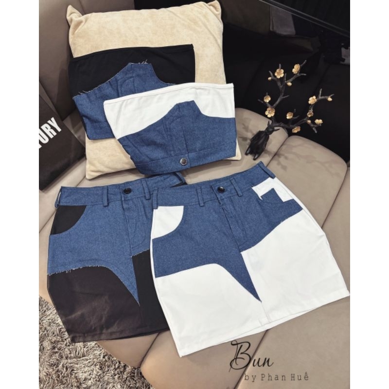 Set kaki phối jean 💯HÀNG THIẾT KẾ TẾT 2024 💖