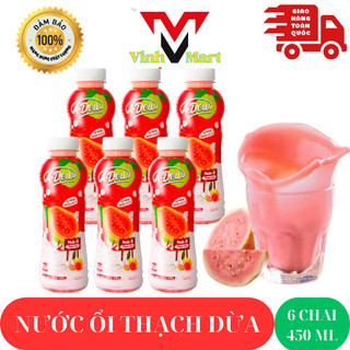 Nước ổi thạch dừa a-dew 1 lốc 6 chai 450 ml