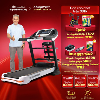 Máy chạy bộ tại nhà Kingsport Luxury KS-2036 có chức nâng dốc tự động, kèm theo đai massage và thanh gập bụng