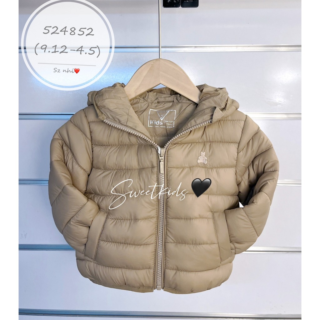 Áo khoác siêu nhẹ sweet kids size cho bé từ 9M-4Y