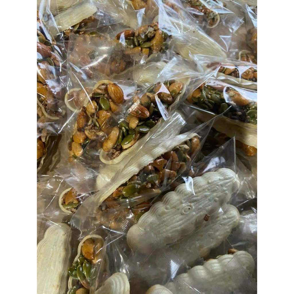 300gam Bánh thuyền mix hạt siêu hạt, dành cho các bạn ăn kiêng, giảm cân, người tiểu đường dùng dc