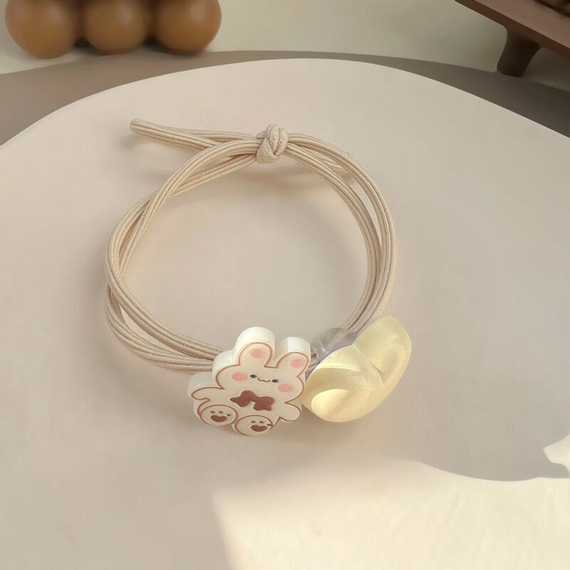 Set dây cột tóc dễ thương tông màu nâu kem  TÍM STORE phụ kiện thời trang phong cách đơn giản