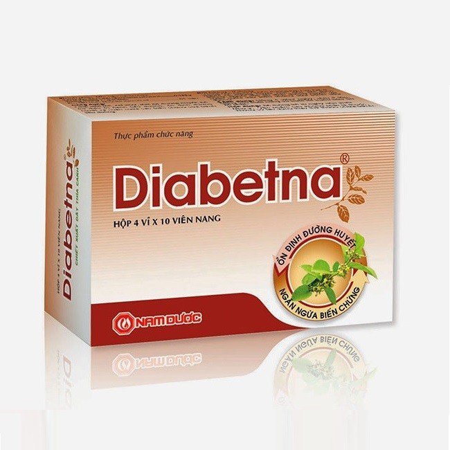Viên uống Diabetna dành cho người tiểu đường giúp giảm đường huyết và các biến chứng hộp 40 viên