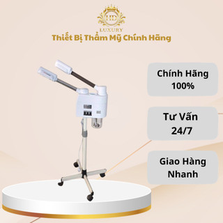 Máy xông hơi 2 cần, xông hơi mặt nóng, lạnh 2 cần , hàng cao cấp cho spa