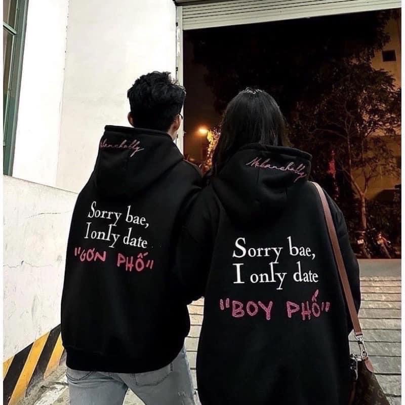 Áo Hoodie GƠN VÀ BOY PHỐ chất nỉ ctong dầy dặn ,hàng mũ 2 lớp,Size L,XL