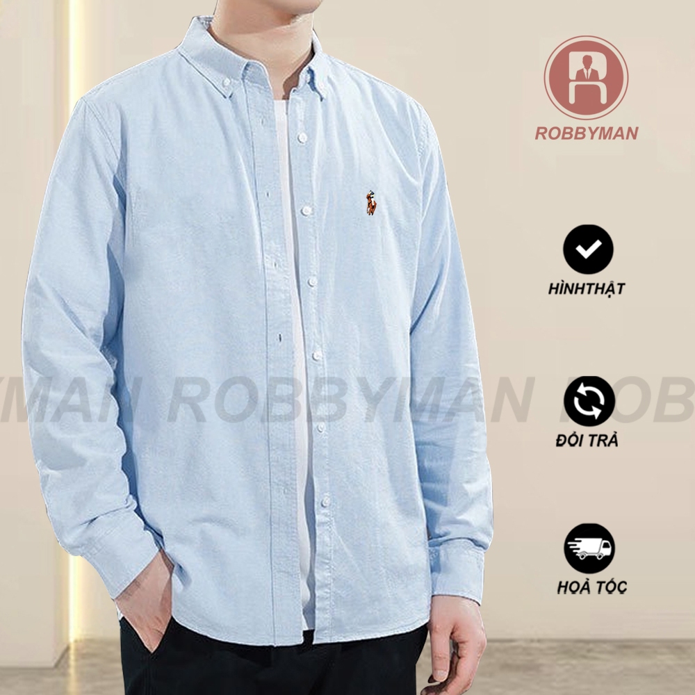 Áo sơ mi nam nữ form rộng dài tay phong cách Unisex chất OXFORD