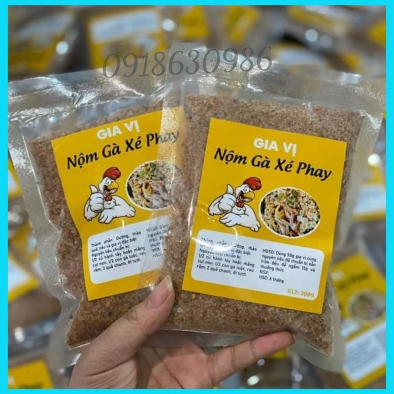 Gói Gia Vị Nộm Gà Xé Phay, Gỏi Gà Măng Cụt gói 200gr