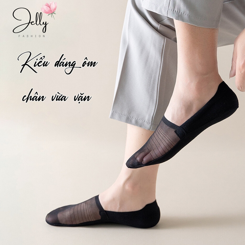 Tất Nam Đi Giày Lười, Tất Bàn Chân Nam Dạng Lưới Thoáng Mát, Chống Hôi Chân Hiệu Quả
