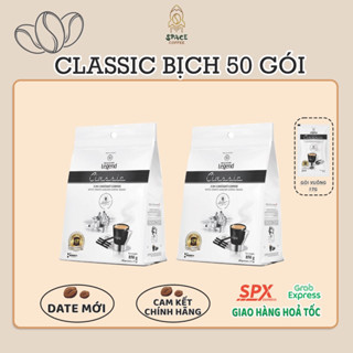 (Date mới) Combo 2 gói CLASSIC B50 Cà phê Trung Nguyên hòa tan Legend Classic Bịch 50 gói * 17g